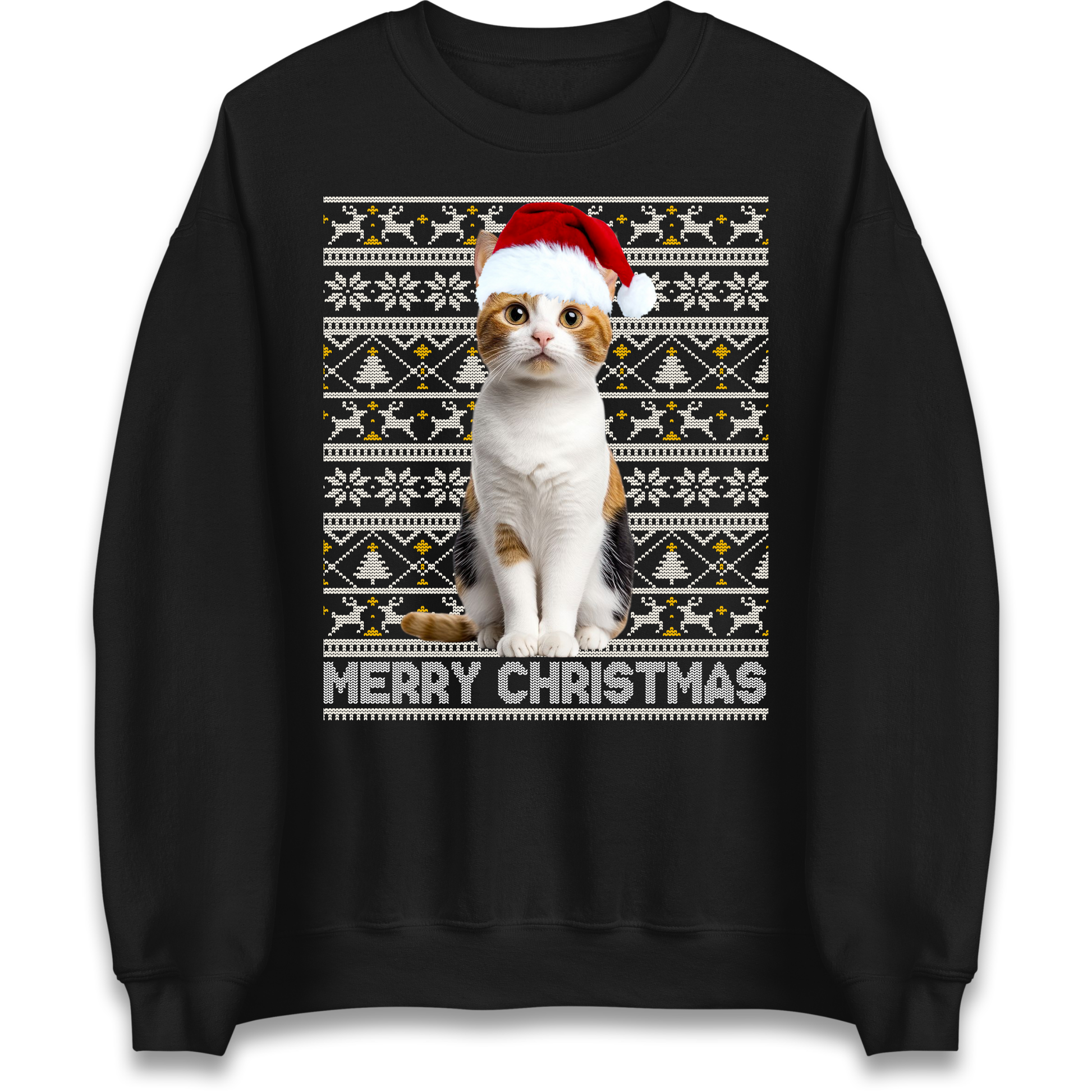Merry Christmas Cat Sweatshirt