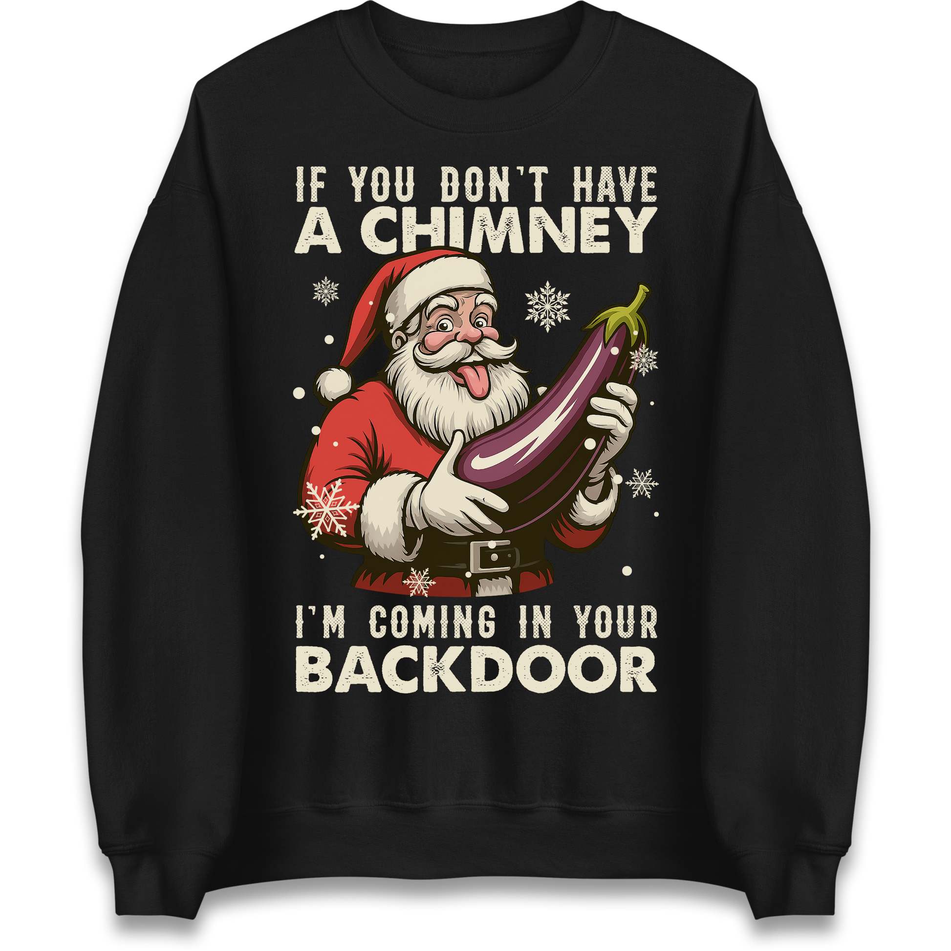 Santa Back Door Sweatshirt