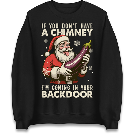 Santa Back Door Sweatshirt
