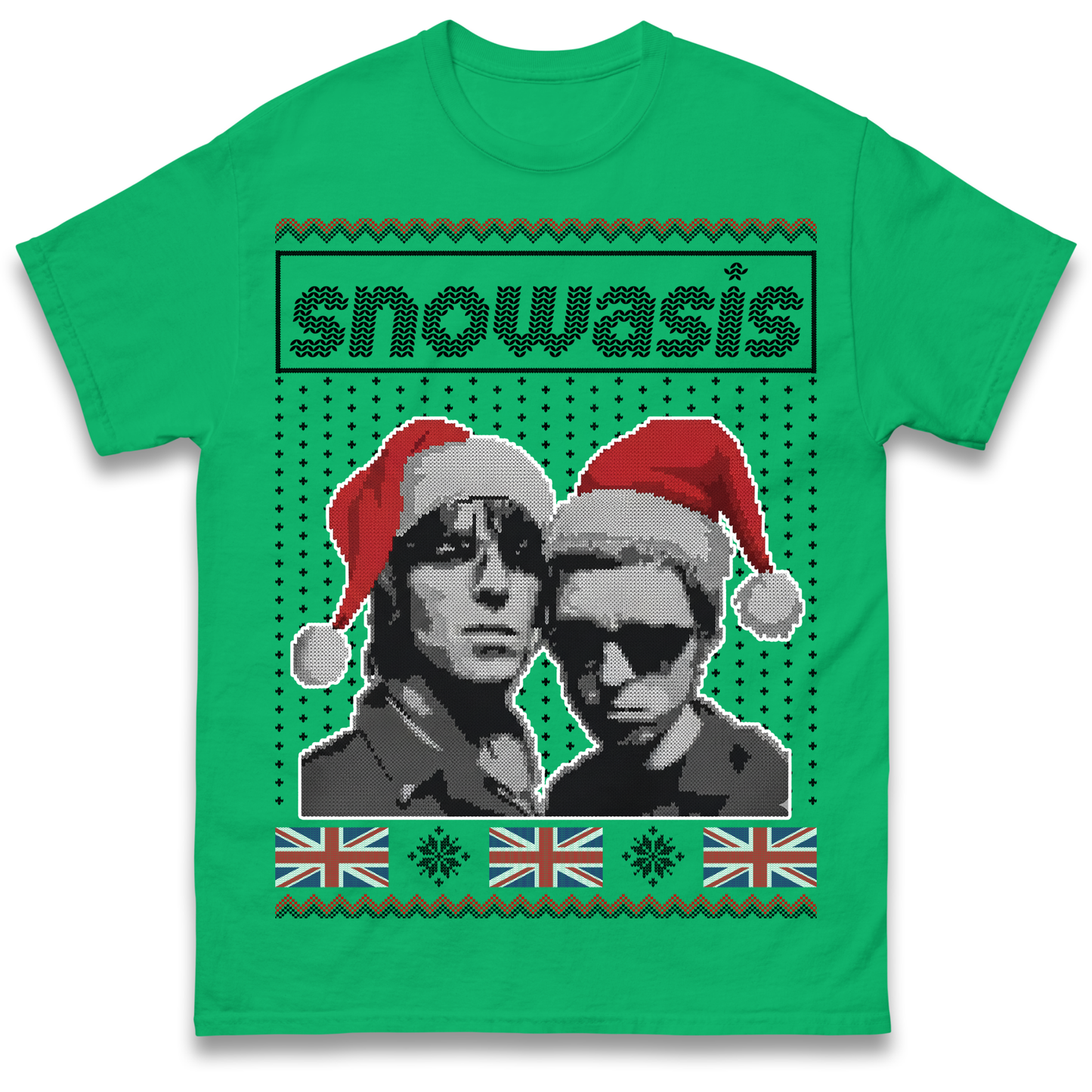 Snowasis Union Jack Christmas T Shirt