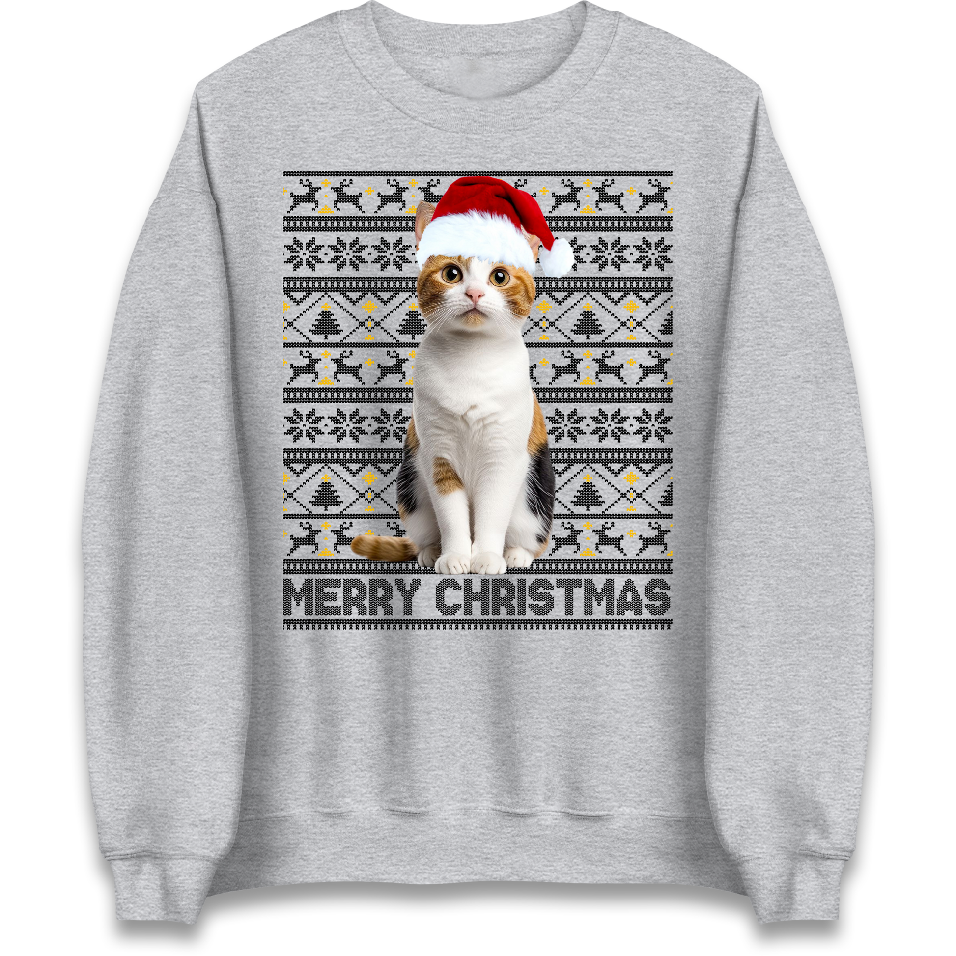 Merry Christmas Cat Sweatshirt