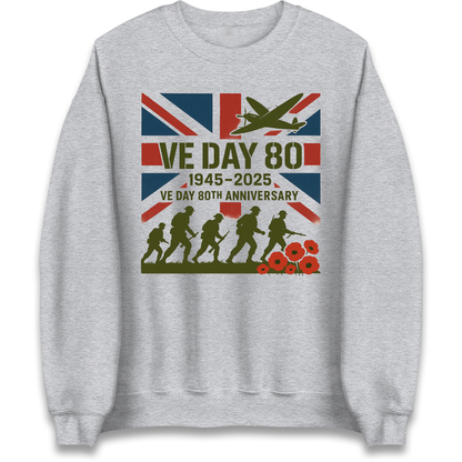 VE Day 80th Anniversary 1945 2025 Sweatshirt