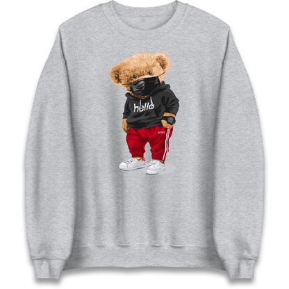 Teddy Bear Hello Streetwear Sweatshirt