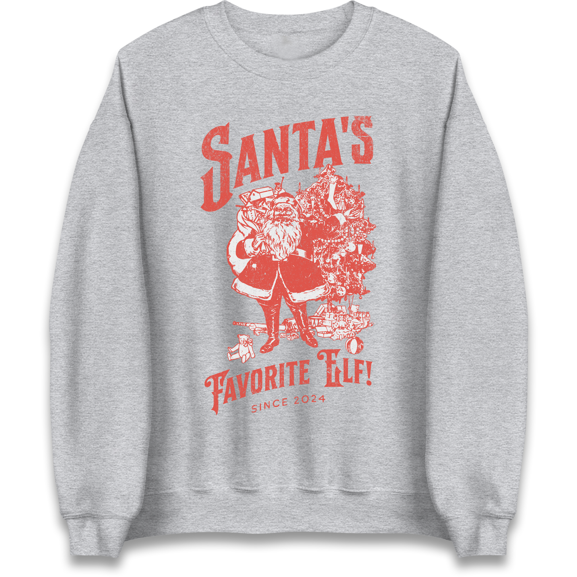 Santas Favourite Elf Christmas Sweatshirt