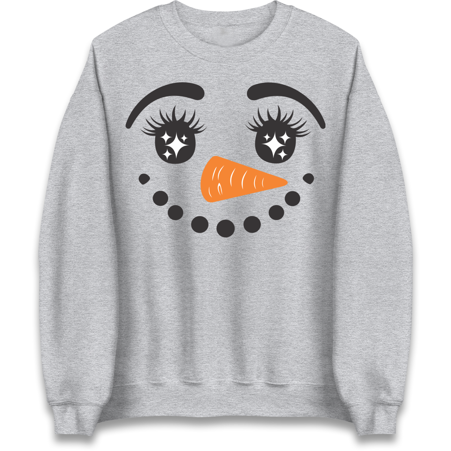 Snowman Face Christmas Sweatshirt