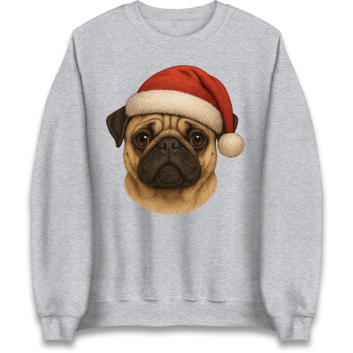 Pug Face Christmas Sweatshirt