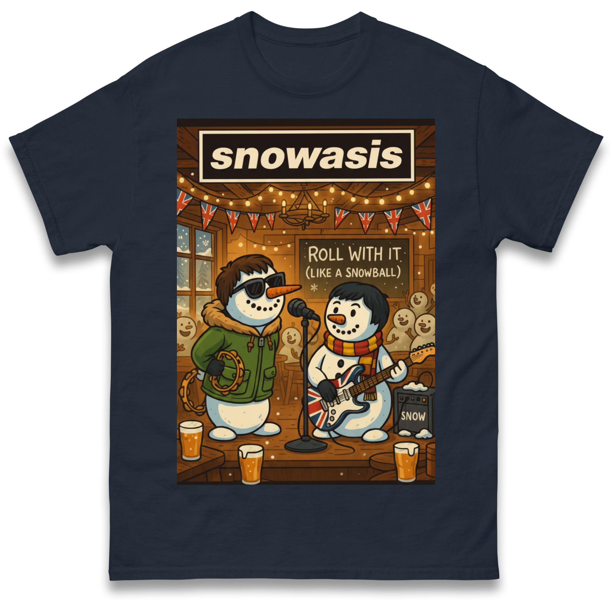Snowasis Roll Christmas T Shirt