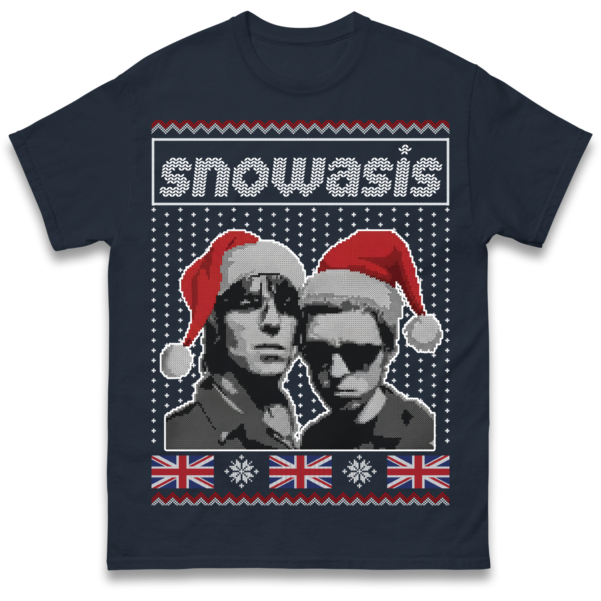 Snowasis Union Jack Christmas T Shirt