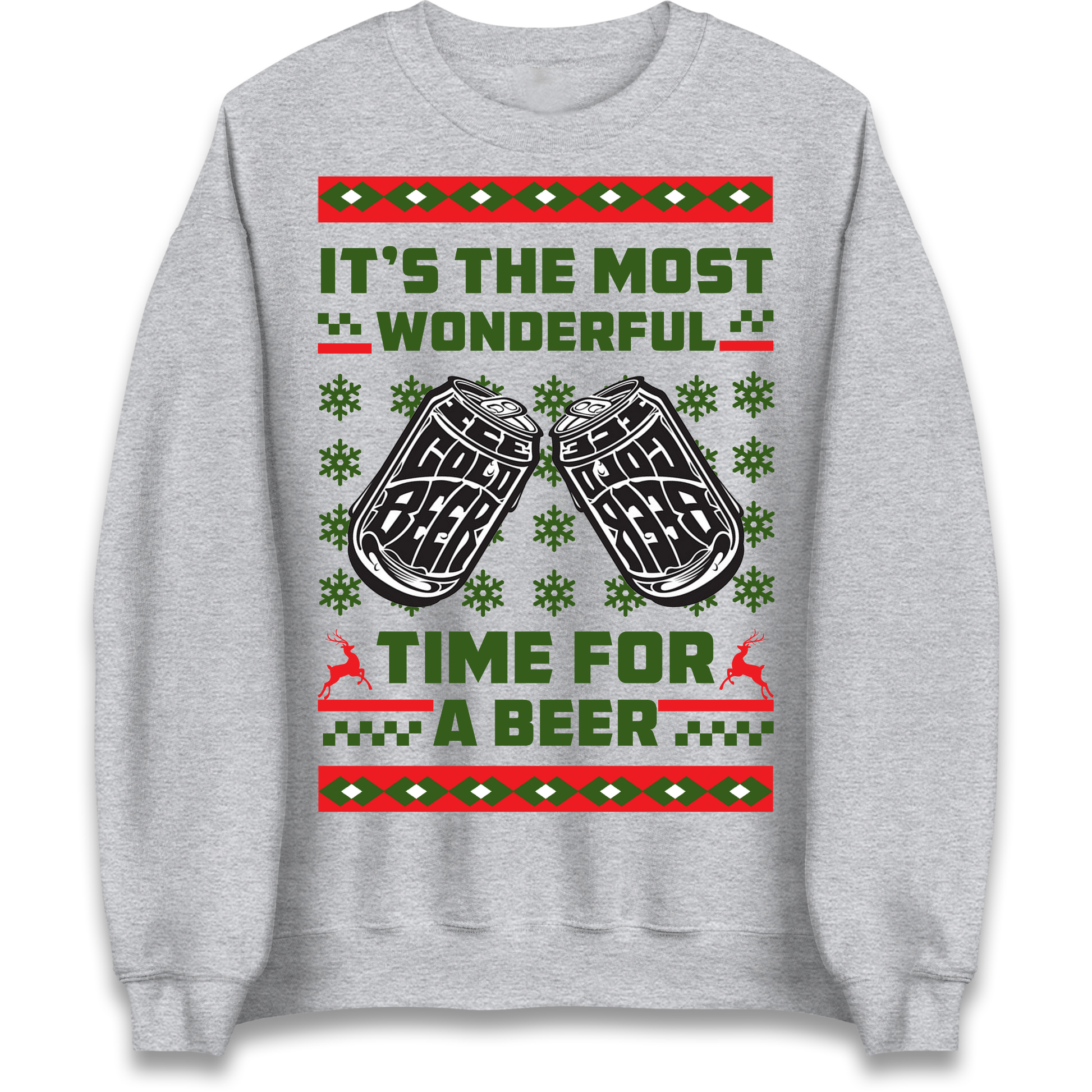 Its The Most Wonderful Time For A Beer Christmas Sweatshirt