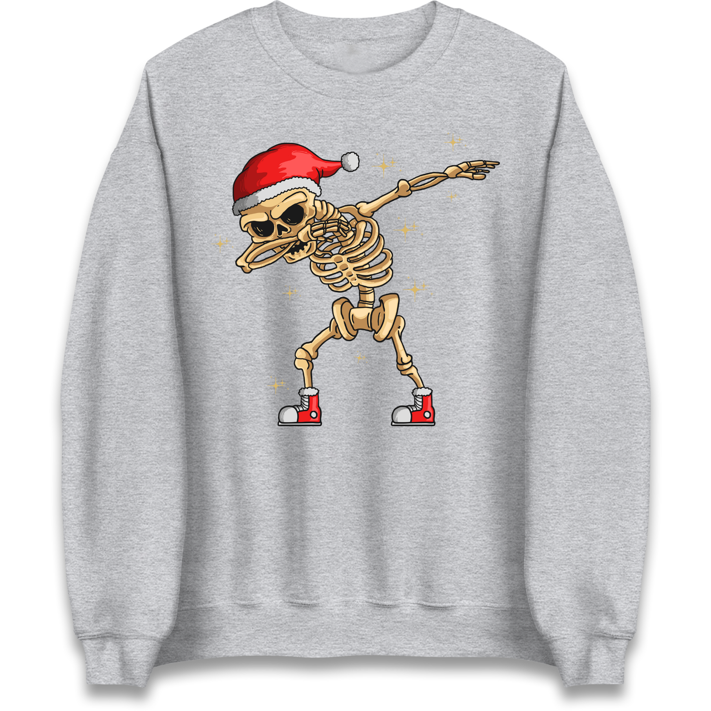 Santa Skellington Dabbing Christmas Sweatshirt