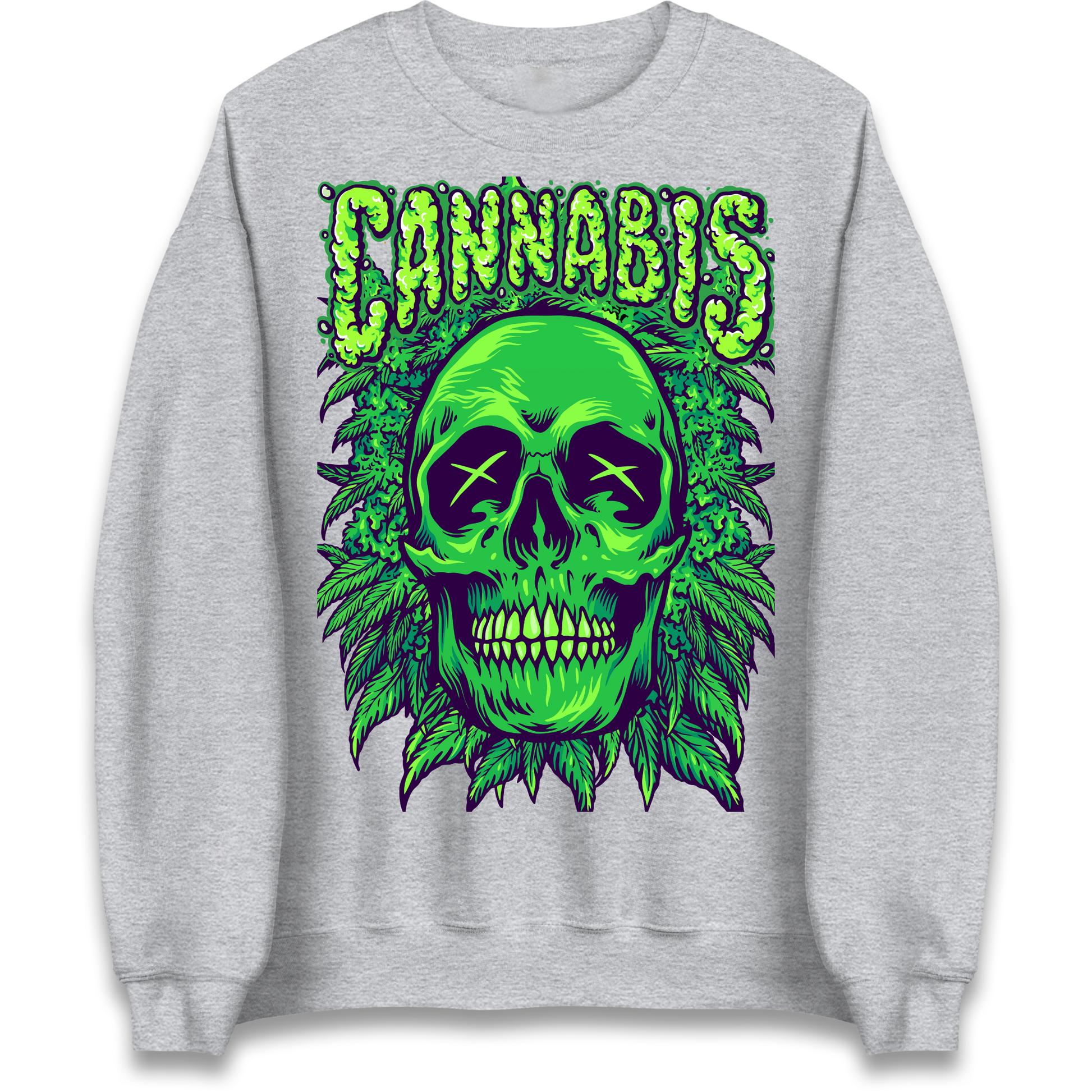 Cannabis Skull Sweatshirt