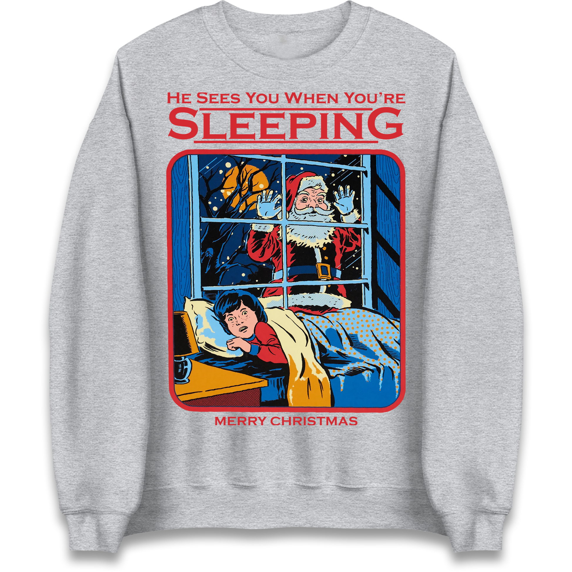 Creepy Santa Claus Christmas Sweatshirt