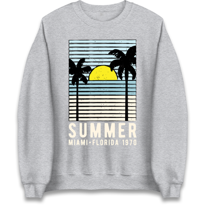 Summer Miami Florida 1970 Sweatshirt