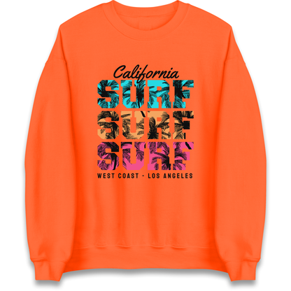 California Surf Surf Surf Sweatshirt
