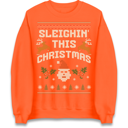 Sleighin This Christmas Christmas Sweatshirt