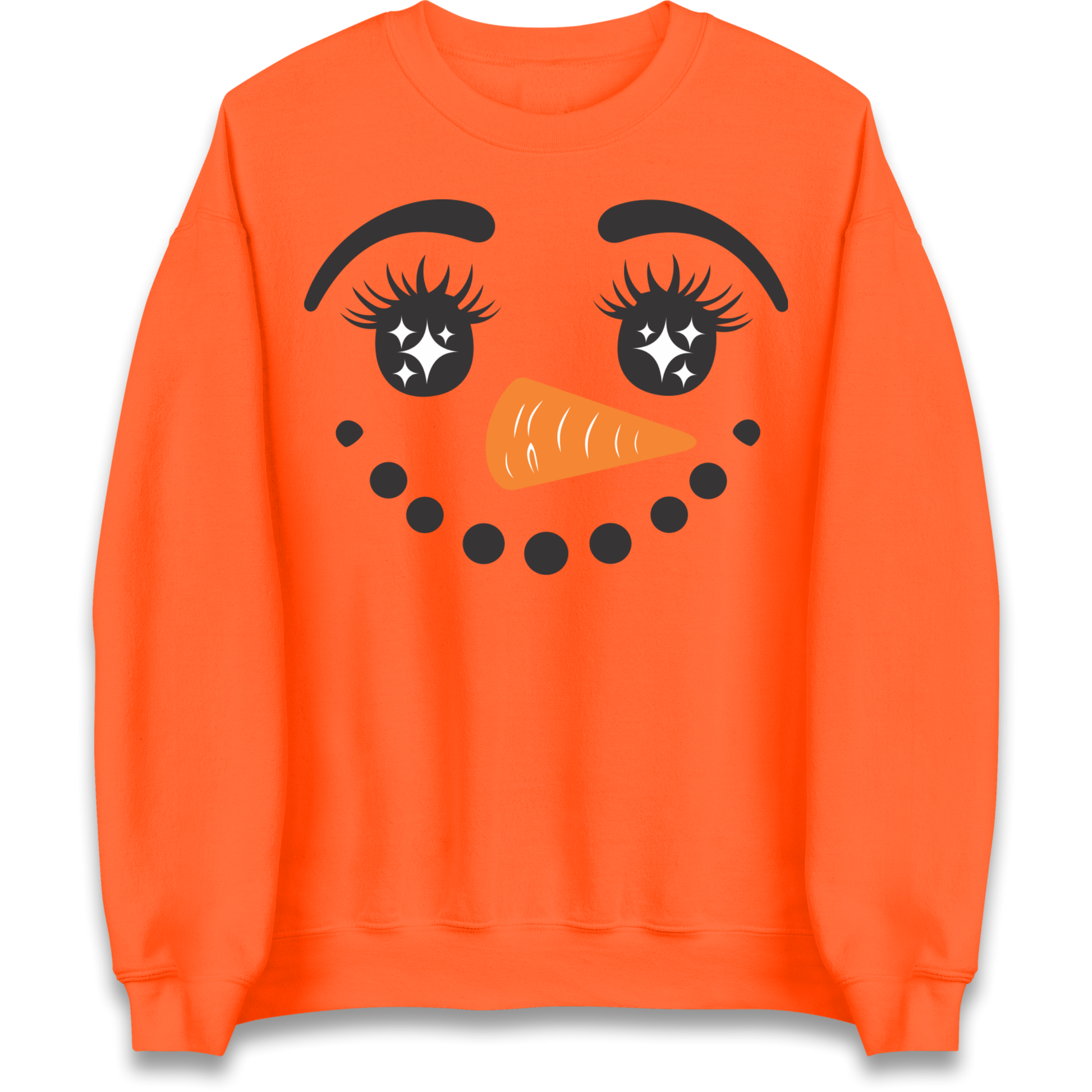 Snowman Face Christmas Sweatshirt