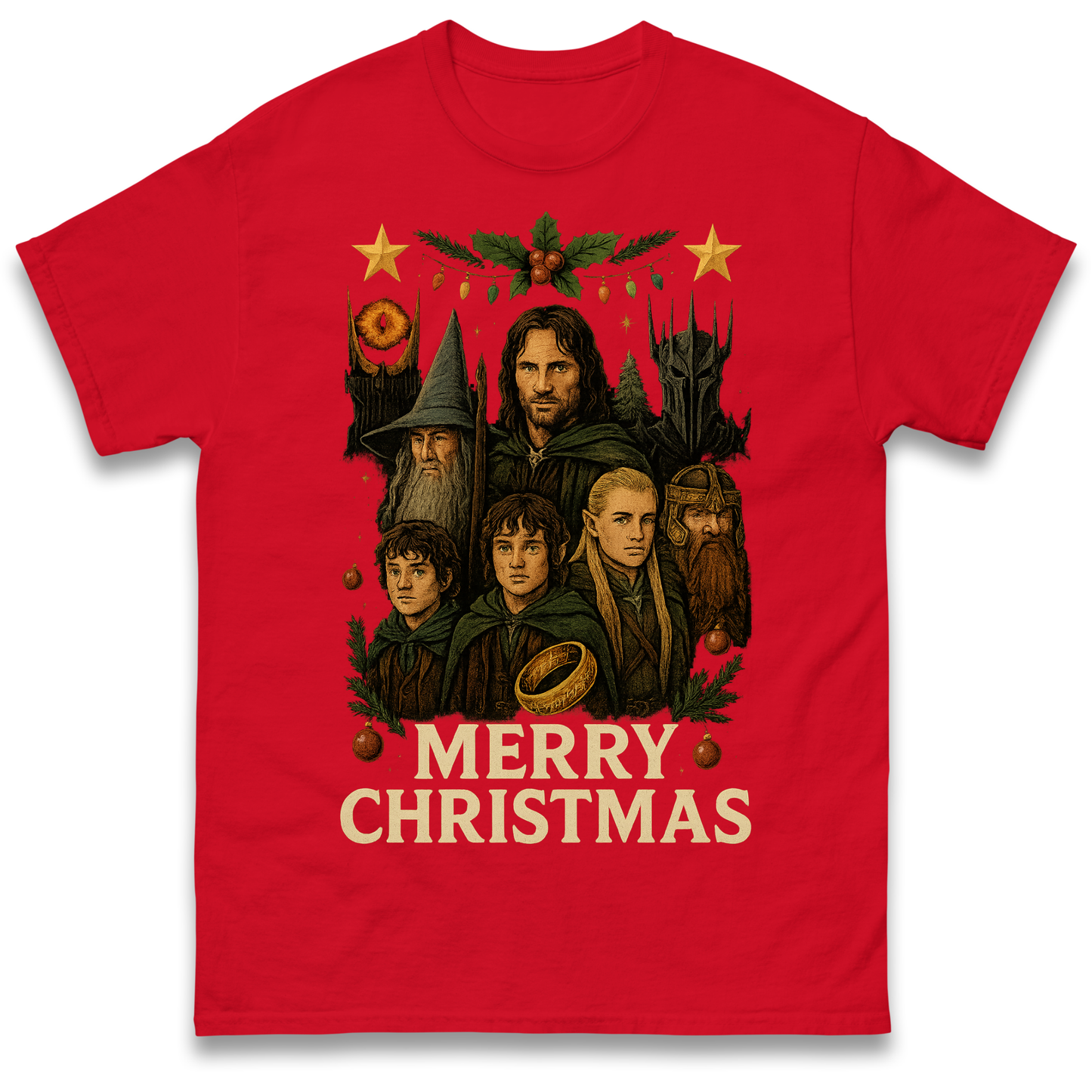 Lord of The Rings Christmas T Shirt