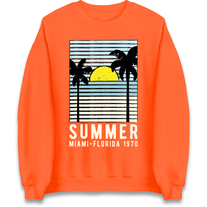 Summer Miami Florida 1970 Sweatshirt