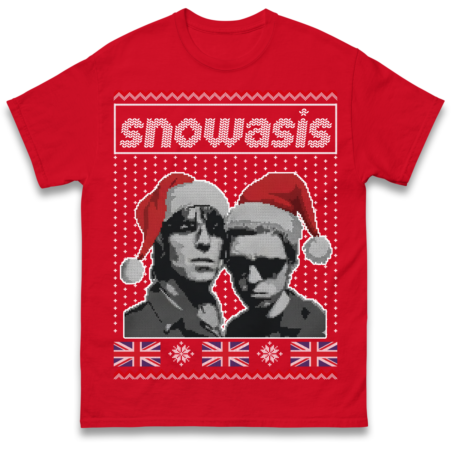 Snowasis Union Jack Christmas T Shirt