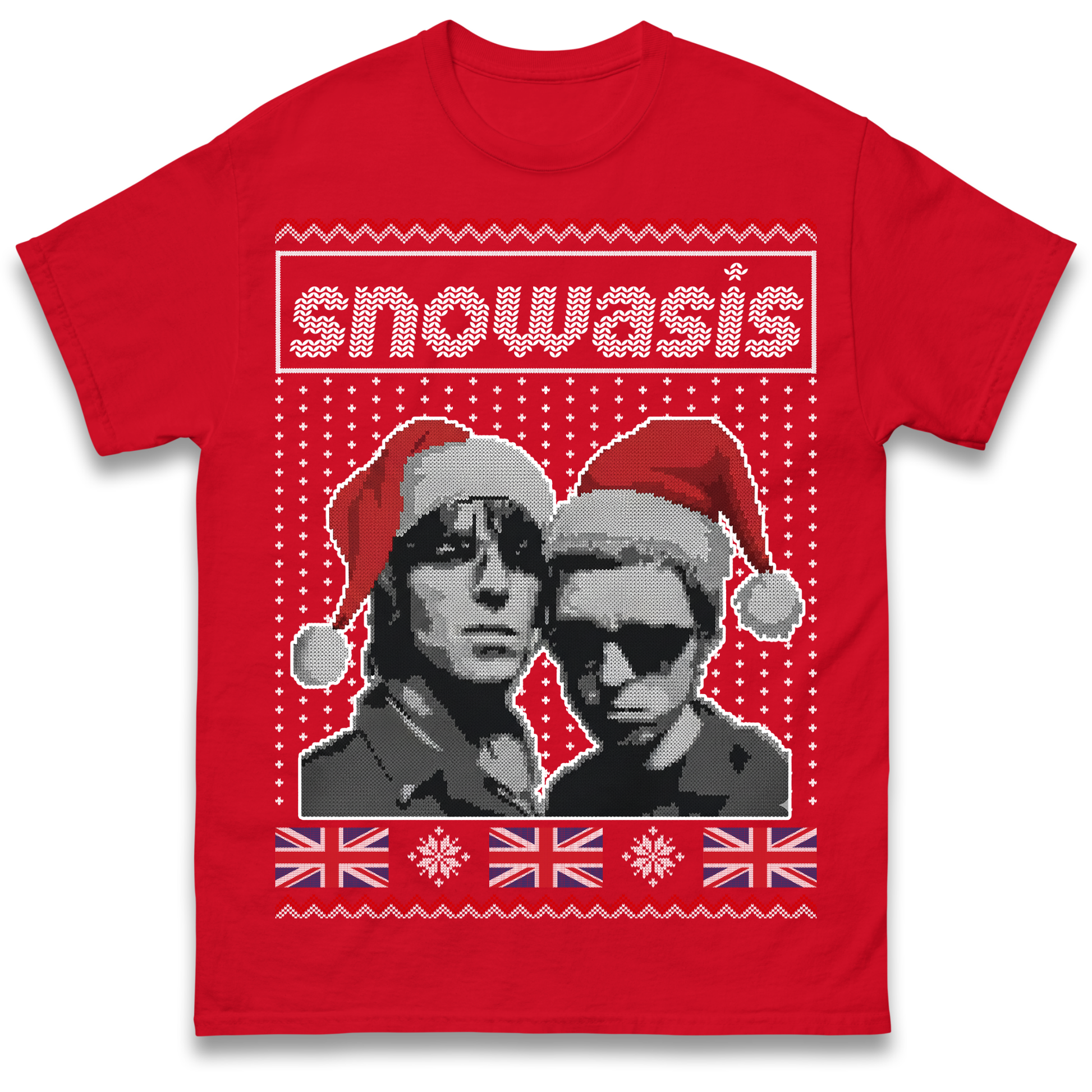 Snowasis Union Jack Christmas T Shirt