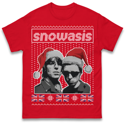 Snowasis Union Jack Christmas T Shirt