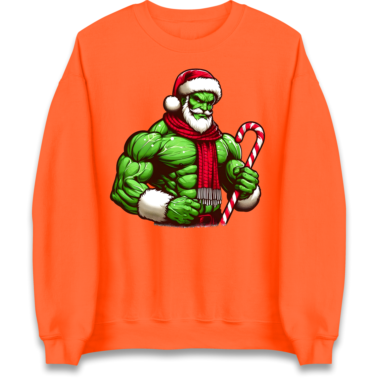 The Hulk Candy Cane Santa Sweatshirt