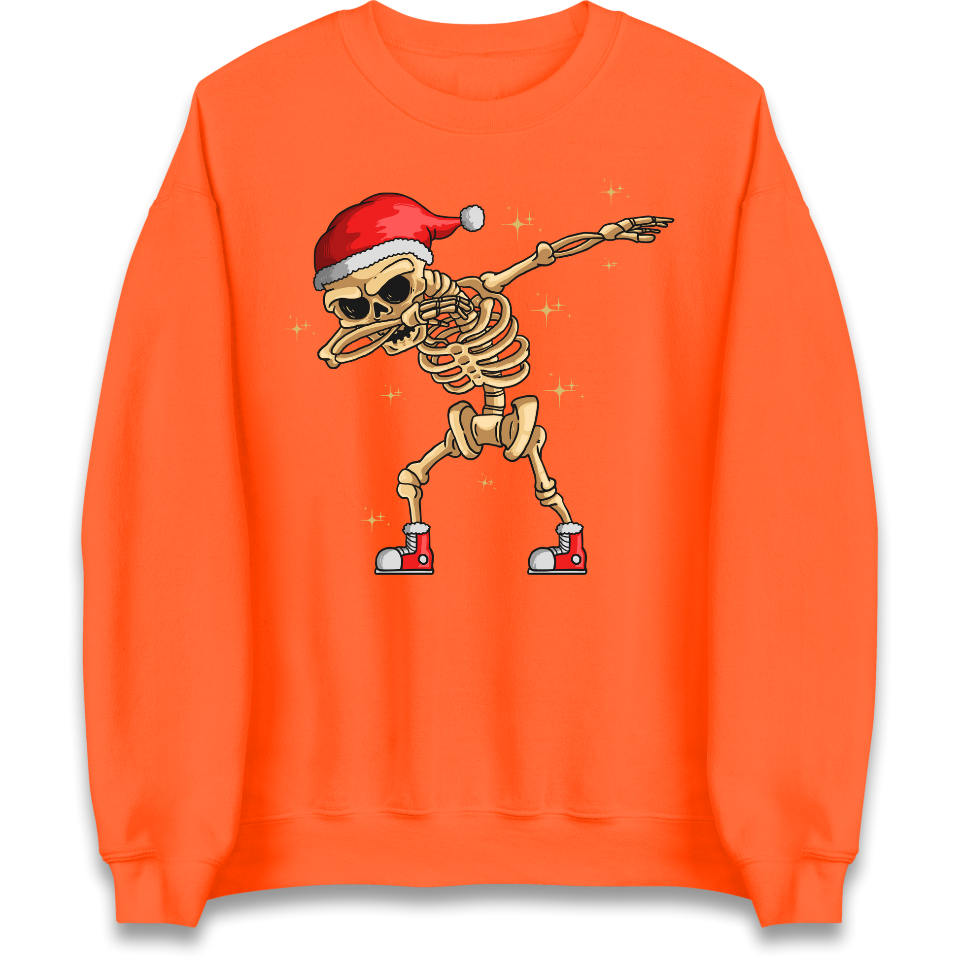 Santa Skellington Dabbing Christmas Sweatshirt