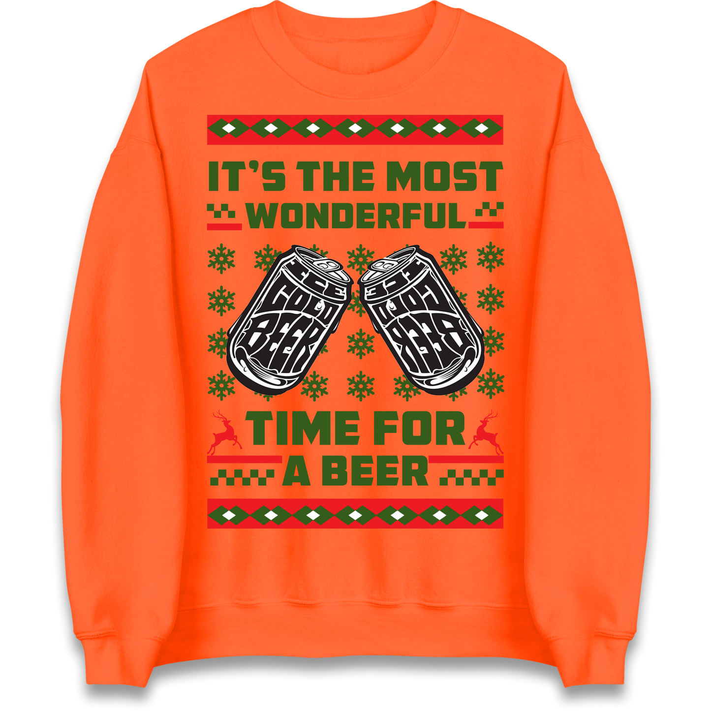 Its The Most Wonderful Time For A Beer Christmas Sweatshirt