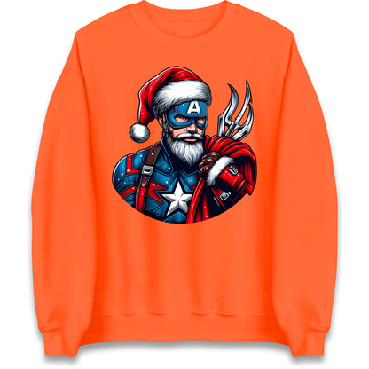 Captain America Santa Sweatshirt