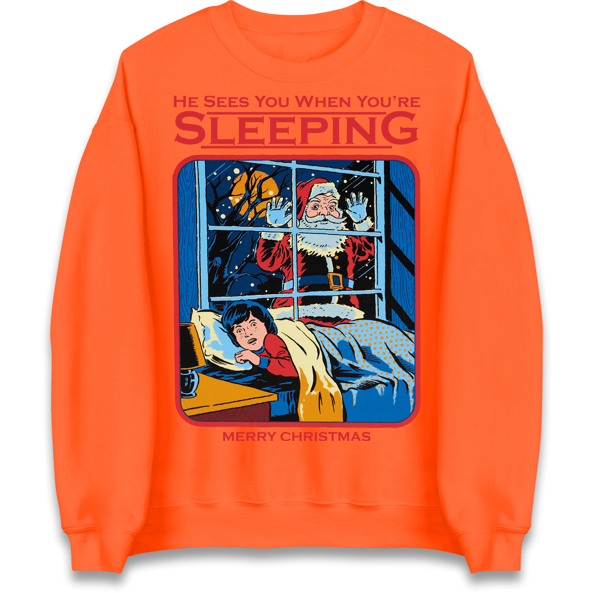 Creepy Santa Claus Christmas Sweatshirt