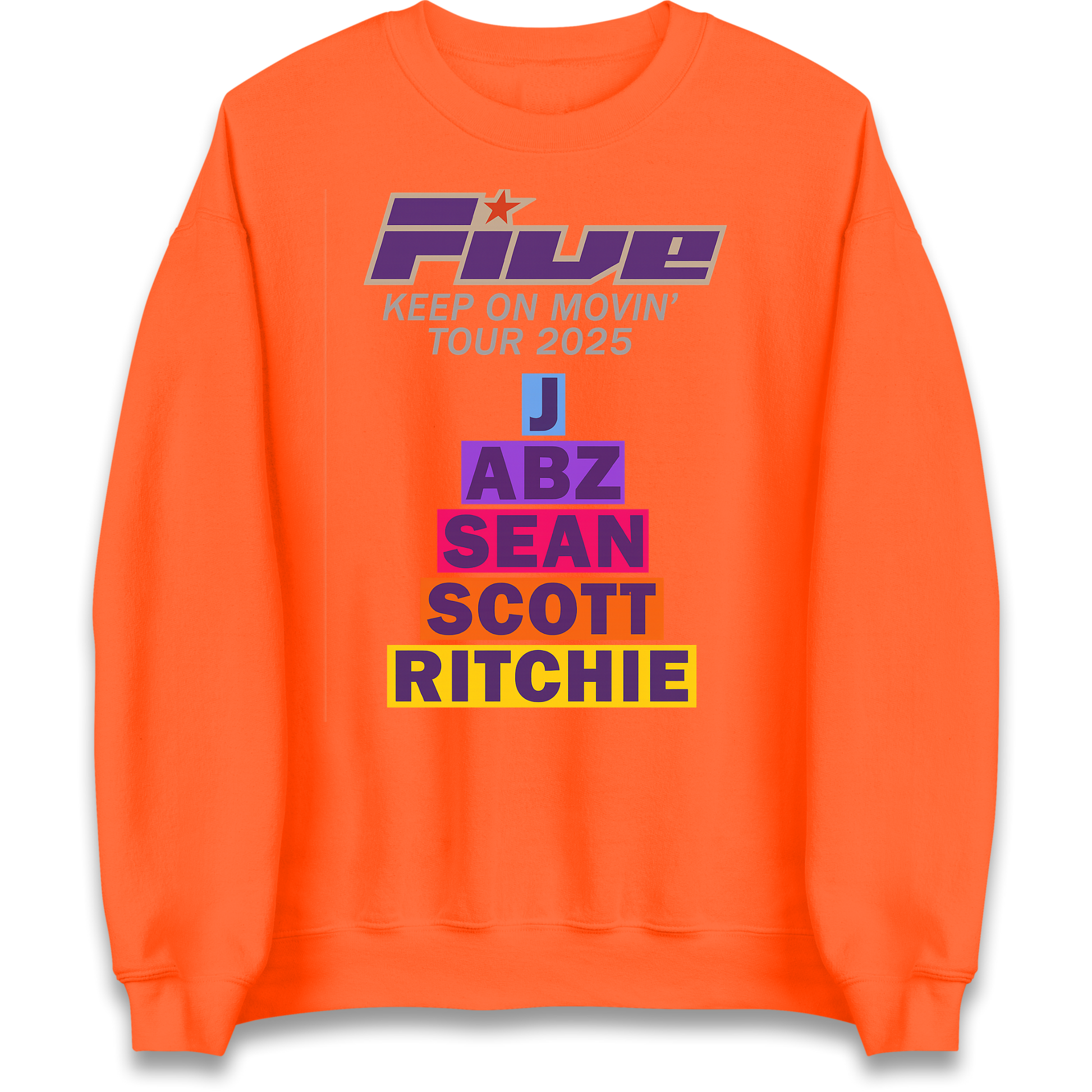 Five Keep On Movin' Tour 2025 Sweatshirt