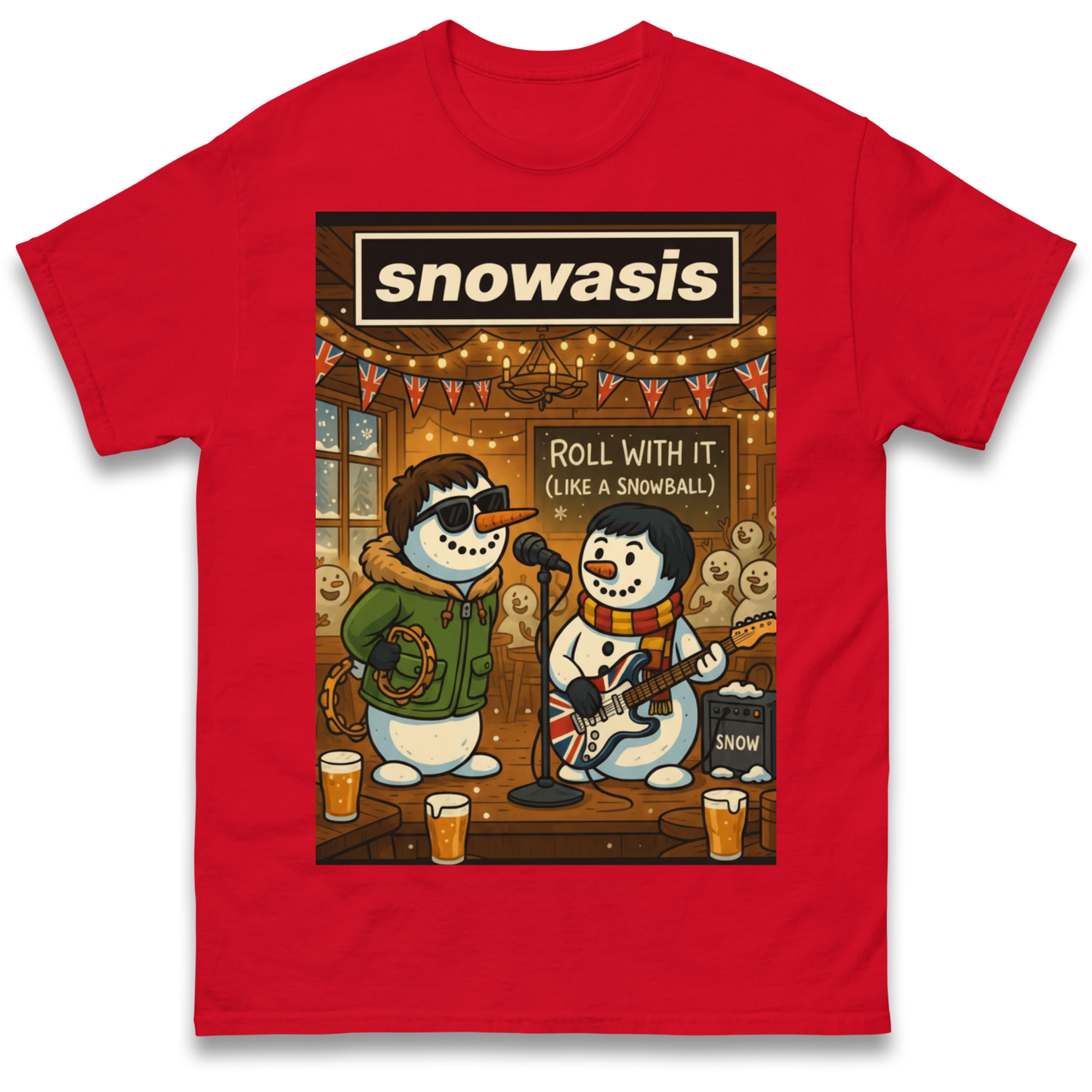 Snowasis Roll Christmas T Shirt
