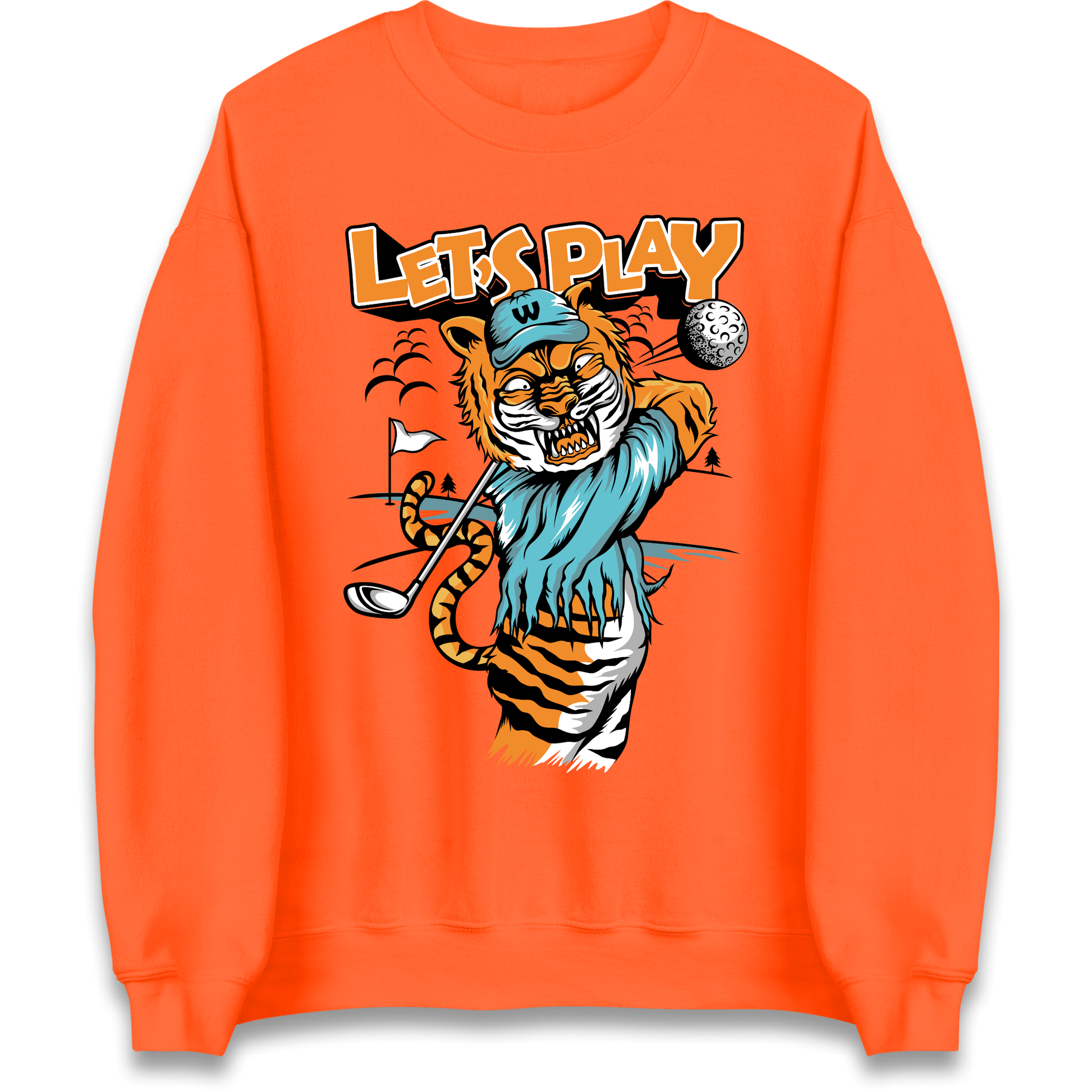 Lets Play Golf Tiger Sweatshirt