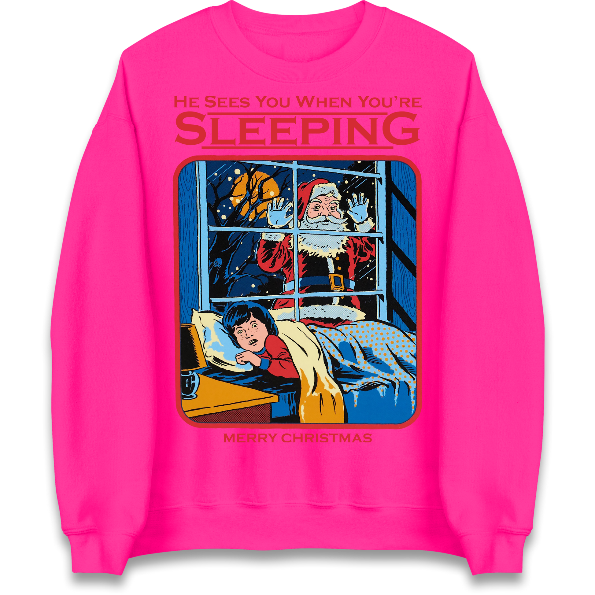 Creepy Santa Claus Christmas Sweatshirt