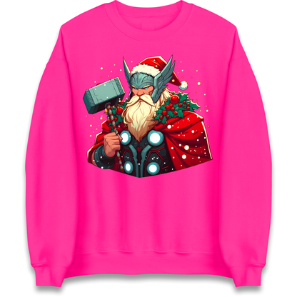 Viking Thor Santa Sweatshirt