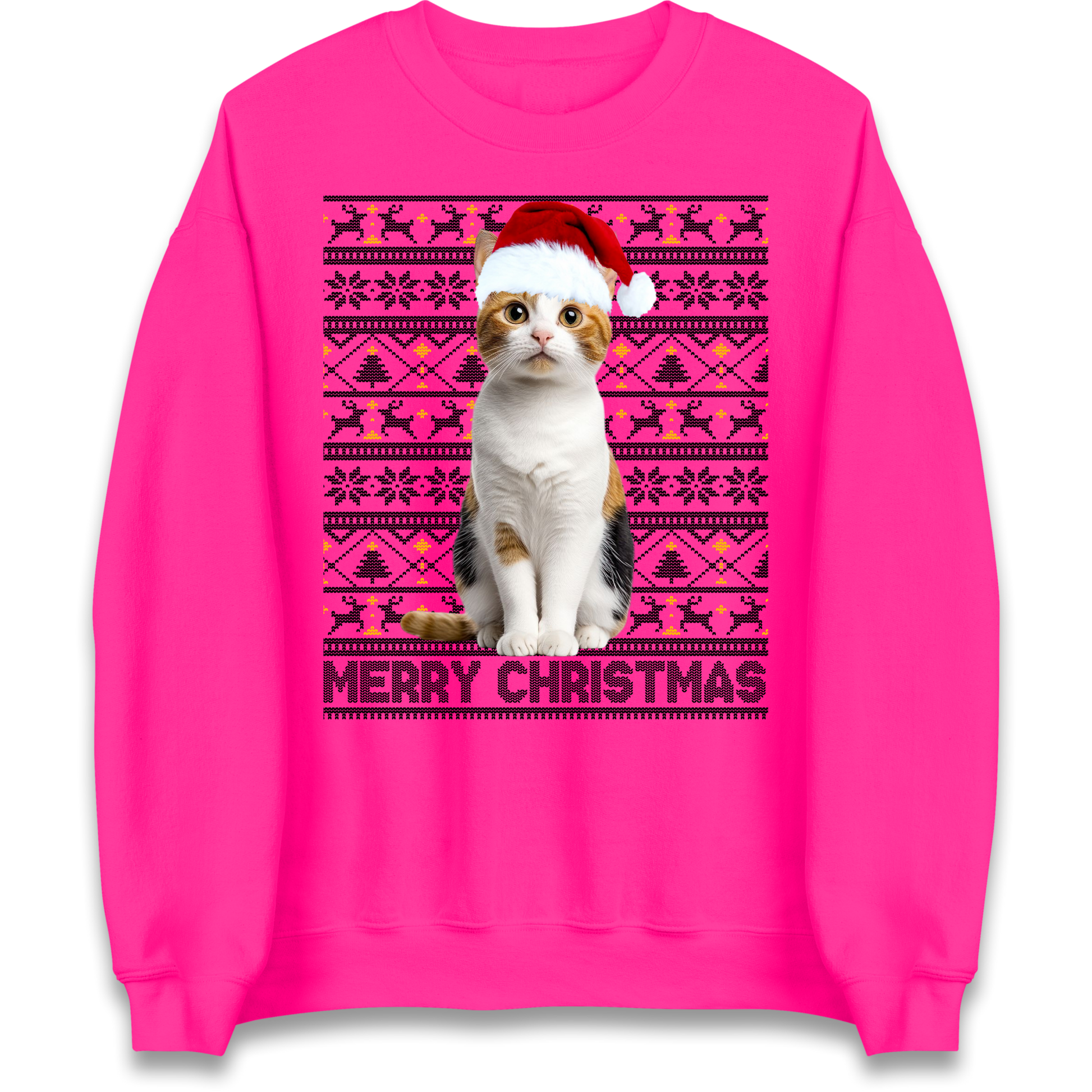 Merry Christmas Cat Sweatshirt
