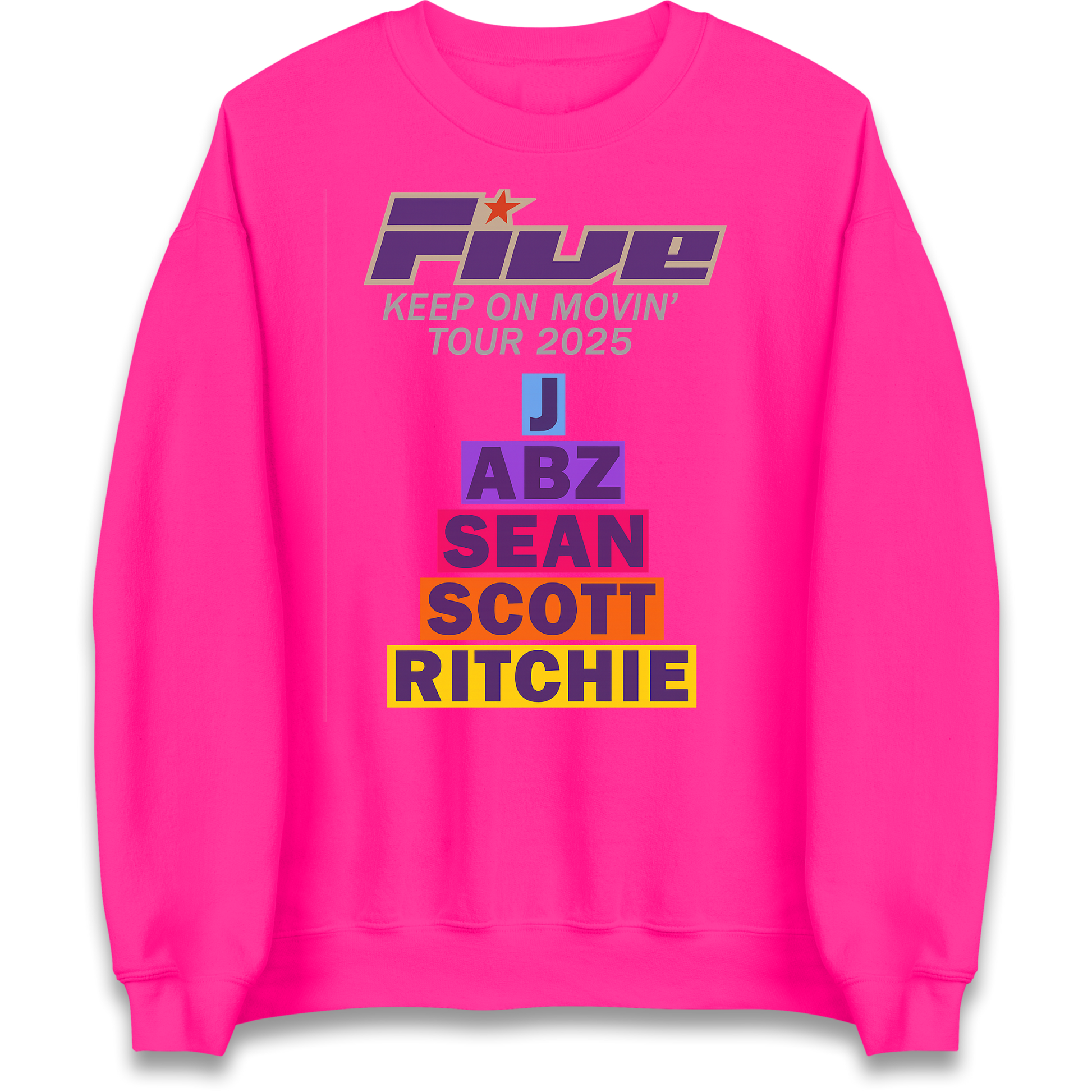 Five Keep On Movin' Tour 2025 Sweatshirt