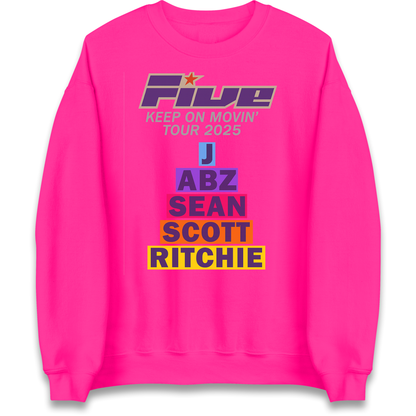 Five Keep On Movin' Tour 2025 Sweatshirt