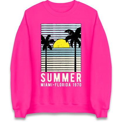 Summer Miami Florida 1970 Sweatshirt
