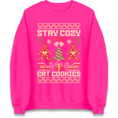 Stay Cozy Eat Cookies Christmas Sweatshirt