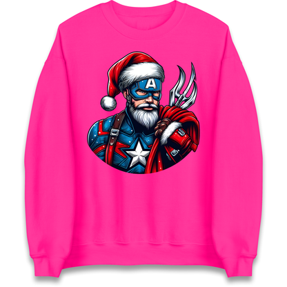 Captain America Santa Sweatshirt