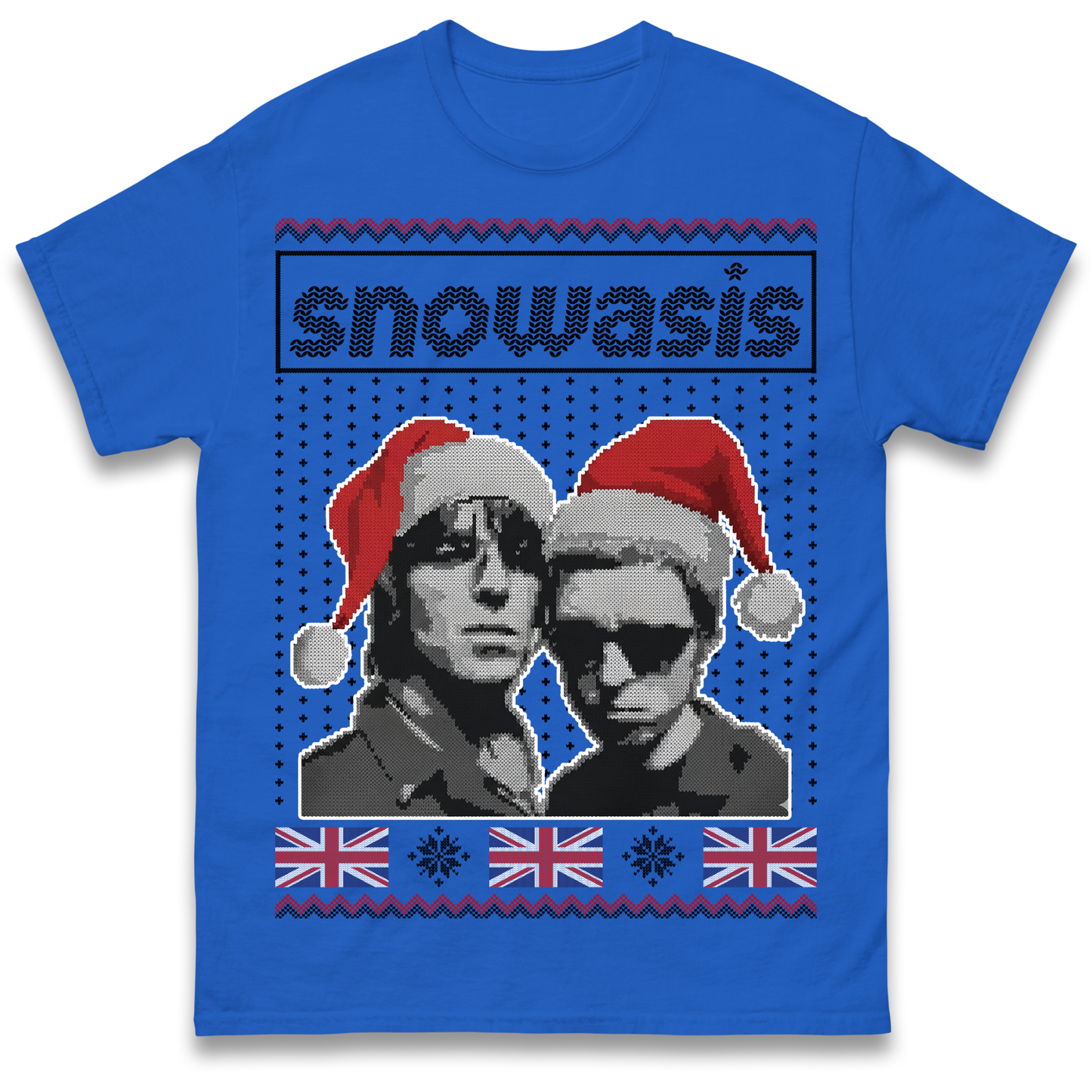 Snowasis Union Jack Christmas T Shirt