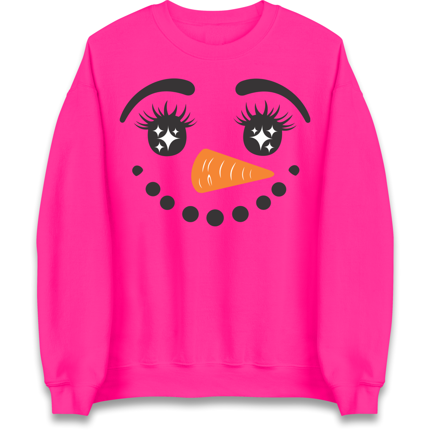 Snowman Face Christmas Sweatshirt