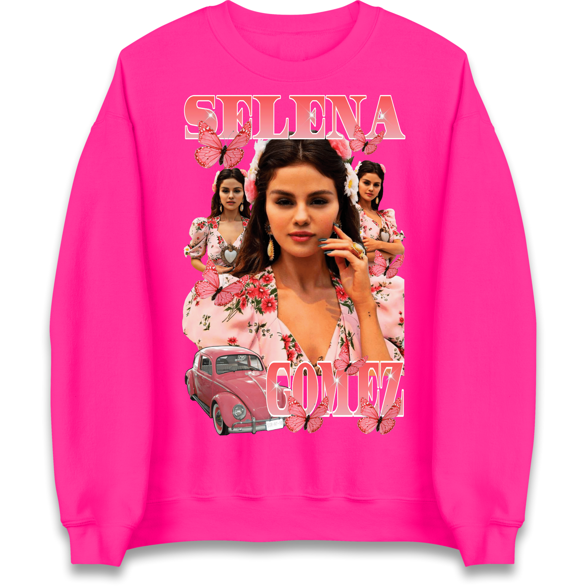 Selena Gomez Pink Sweatshirt