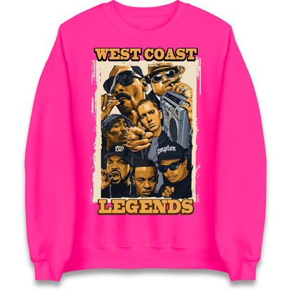 West Coast Legends Rappers Sweatshirt