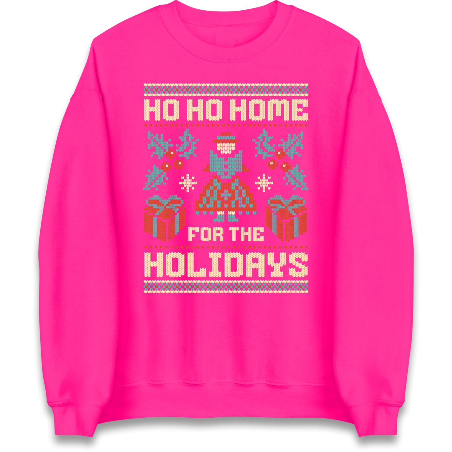 HO HO Home For the Holidays Christmas Sweatshirt