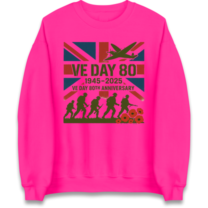 VE Day 80th Anniversary 1945 2025 Sweatshirt