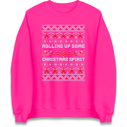 Rolling up Some Christmas Spirit Sweatshirt