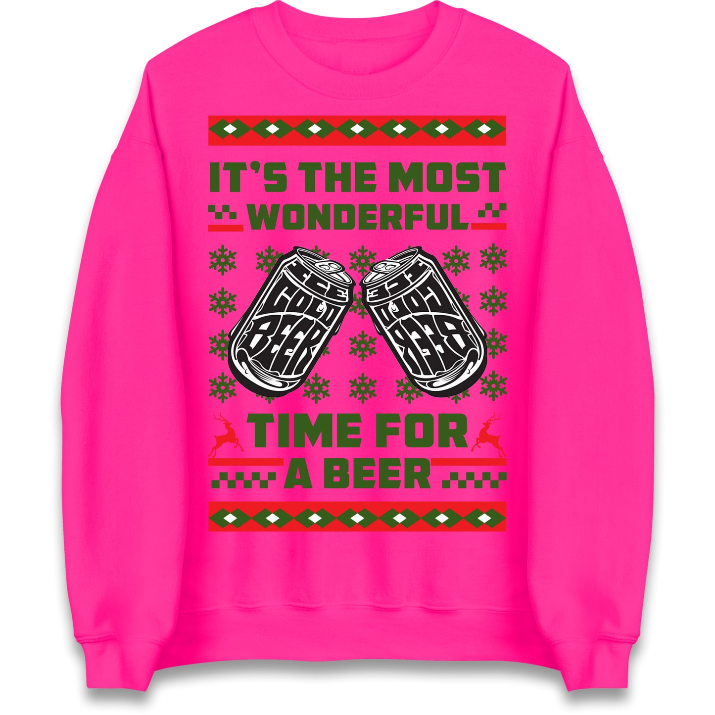 Its The Most Wonderful Time For A Beer Christmas Sweatshirt