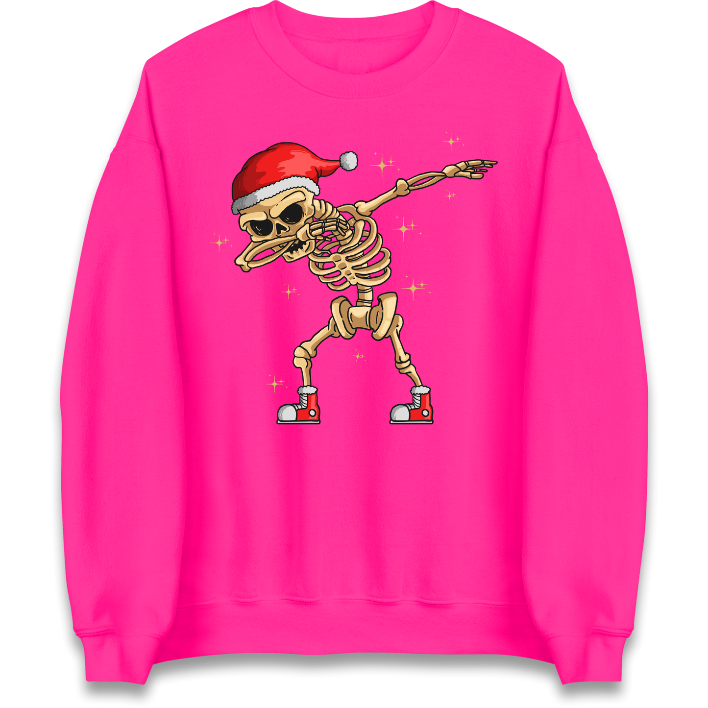 Santa Skellington Dabbing Christmas Sweatshirt